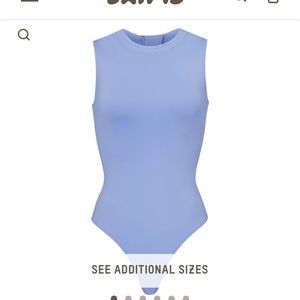 Skims NWT SOLD OUT periwinkle blue sleeveless one piece, am